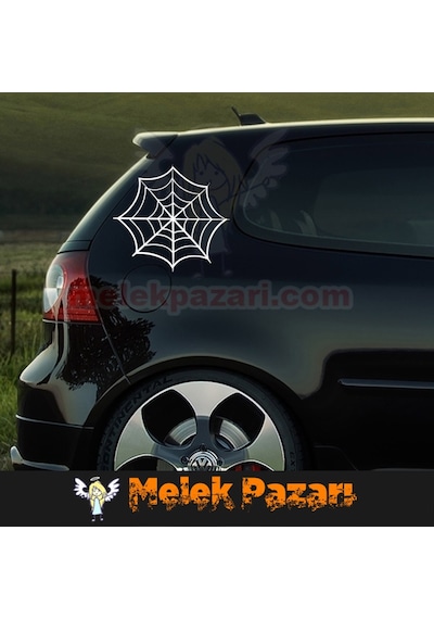 Örümcek Ağı Oto Sticker