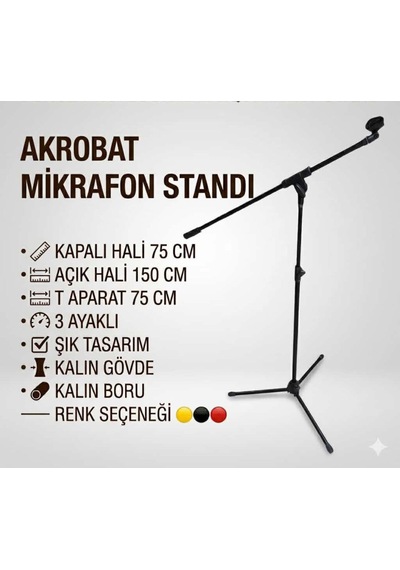 Akrobat Mikrafon Standı