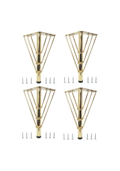 20 Cm Gold Metal Telli Mobi Lya Ayaği 4 Adet Metalik