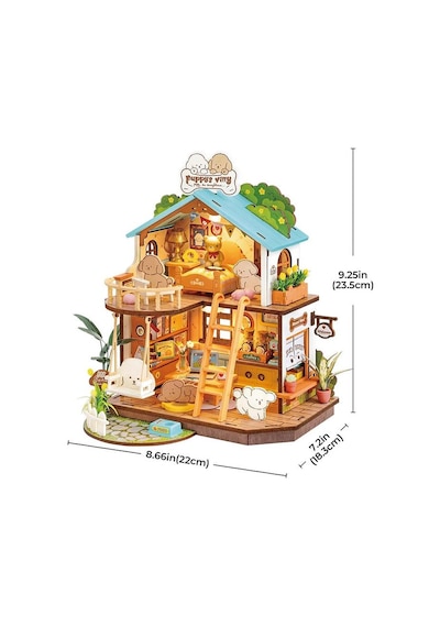 Rolife Dg169 Yavru Köpeğin Sevimli Evi Puppy's Cozy Villa Dıy Minyatür Maket Modelset Mini Dollhouse 3d Model Kit Detaylı Dekoratif Hobi Seti 3d Puzzle Tiny House Rolife Dg169 Yavru Köpeğin Sevimli Evi Puppy's Cozy Villa Dıy Minyatür Maket Modelset Mini Dollhouse 3d Model Kit Detaylı Dekoratif Hobi Seti 3d Puzzle Tiny House