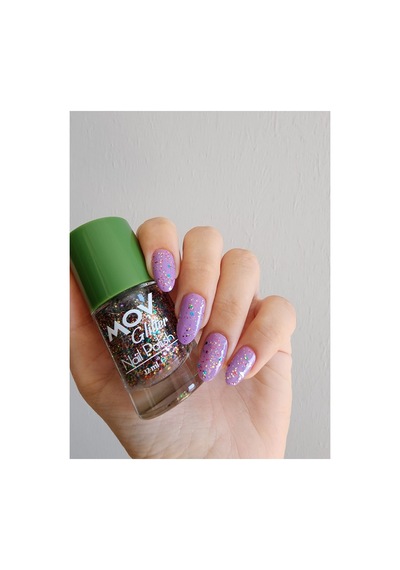 Mov Glitter Simli Oje Yeni Yıl No:7 Sarı