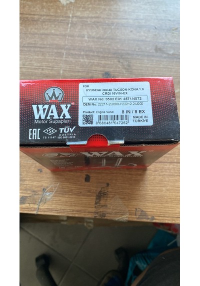 İ30 İ40 Tucson Kona 1.6 Crdi D4fe 18- 16 Supap Wax3502e01 4571 4572