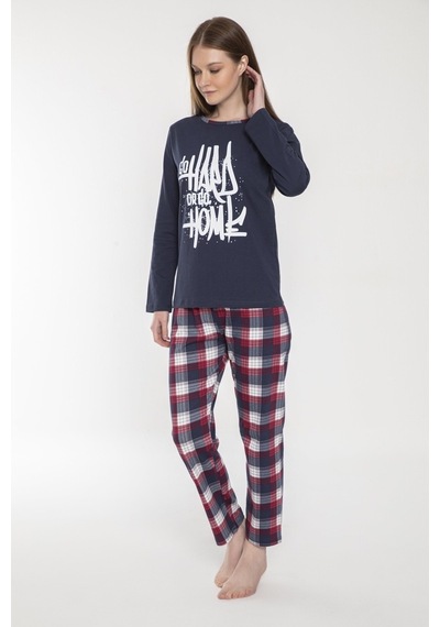 Vishenka Kadın %100 Penye Baskılı Pijama Takımı