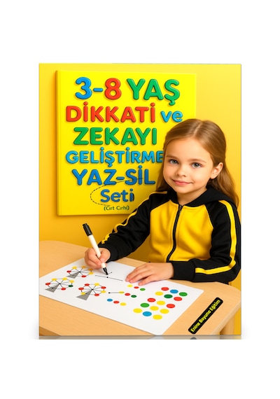 3-8 Yaş Dikkati Ve Zekayı Geliştirme Yaz-sil Eğitim Seti Cırt Cı