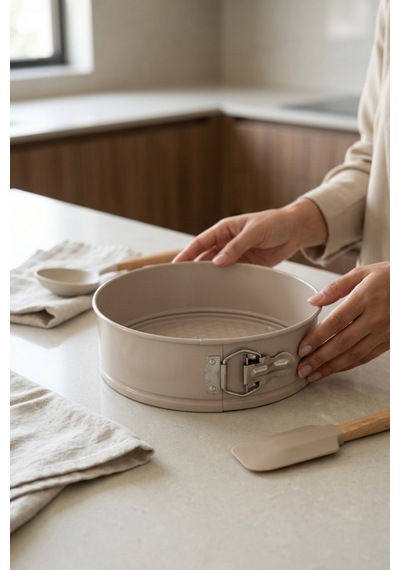 Cooker 20 Cm Kelepçeli Kek Kalıbı Ckr3562 Bej