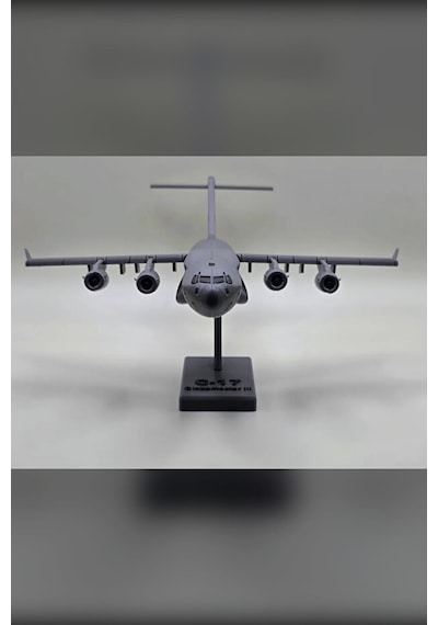 C-17 Askeri Kargo Uçağı Maket Kit Kart - Estetik Dekoratif Uçak Figürü Ve Puzzle Oyuncak