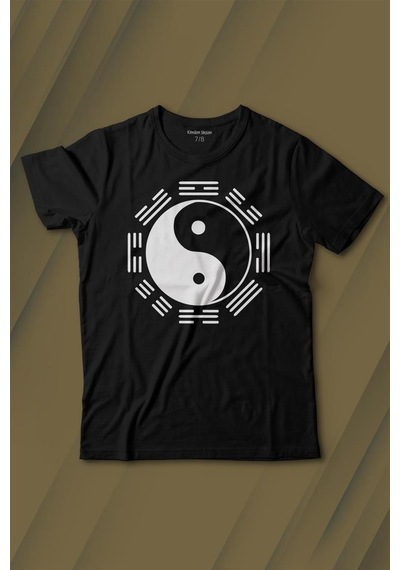 Kendim Seçtim Siyah Ve Beyaz Ying Yang Pokemon Minimal Baskılı Tişört Çocuk T-shirt 001