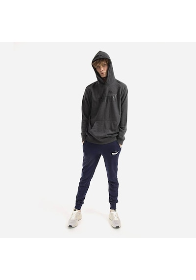 Puma 586688-07 Ess Big Logo Hoodie Tr Erkek Sweat Dark Gray Heath Koyu Gri