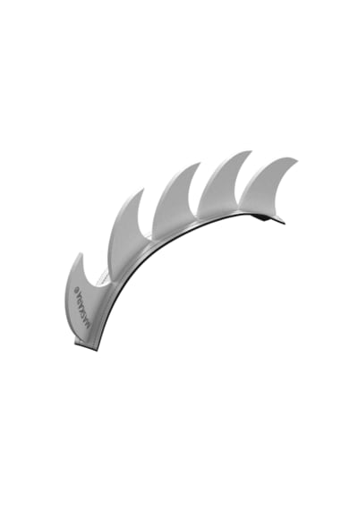 Maskara Extreme Mohawk - Değiştirilebilir Plastik Mohawk Aksesuarı Beyaz