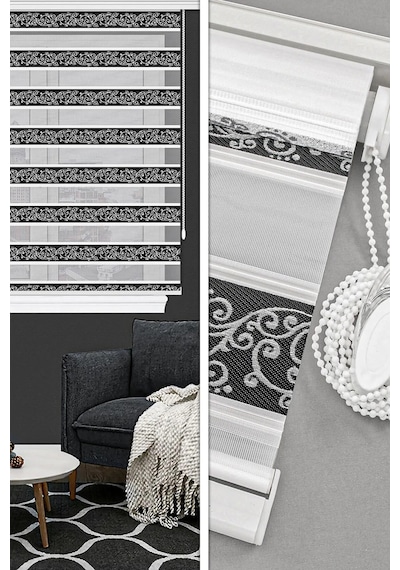 Jakarlı Nove 04 Zebra Stor Perde Siyah Gümüş Simli 4050 Mutfak Çocuk Odası Yatak Odası Salon Perdesi Siyah Gümüş Jakarlı Nove 04 Zebra Stor Perde Siyah Gümüş Simli 4050 Mutfak Çocuk Odası Yatak Odası Salon Perdesi Siyah Gümüş