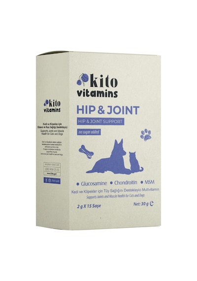 Kito Hip & Joint Kedi Köpek  ve Kas  15 x 2 G