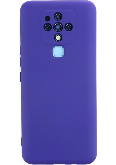 Newface - 608 - Tecno Camon 16 Kılıf Nano İçi Kadife Silikon - Kmrsfres - - Mor