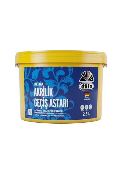 Ultra Akrilik Geçiş Astarı 7.5 Litre İç Mekan İçin 0,15 L
