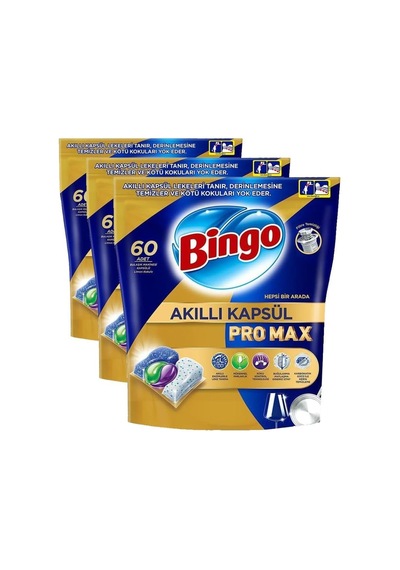 Akıllı Kapsül Pro Max Bulaşık Makinesi Deterjanı Tableti 60'li 3lü Paket