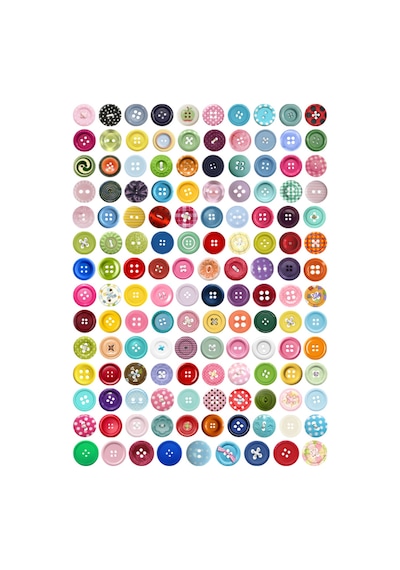 139 Adet Rengarenk Yuvarlak Düğme Planlayıcı Sticker Seti - Etiket Seti Scrapbook Bullet Journal Çok Renkli