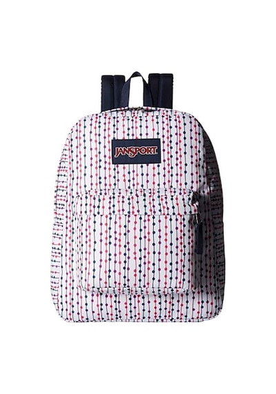 Jansport Superbreak Renkli Noktalı Sırt Çantası Beyaz