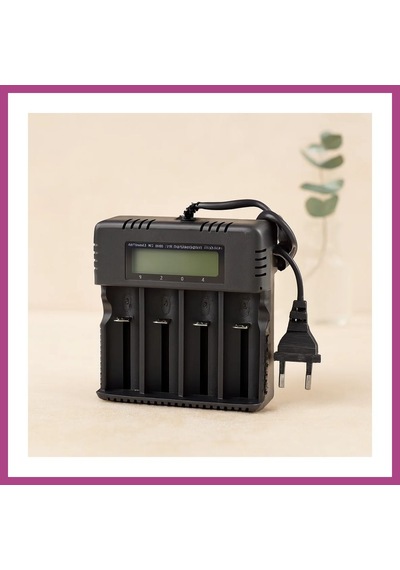 Gees Global 4 Yuvalı Li-ion Pil Şarj Cihazı 3000ma 4.2v 18650/26650/16340 Uyumlu Gbzs
