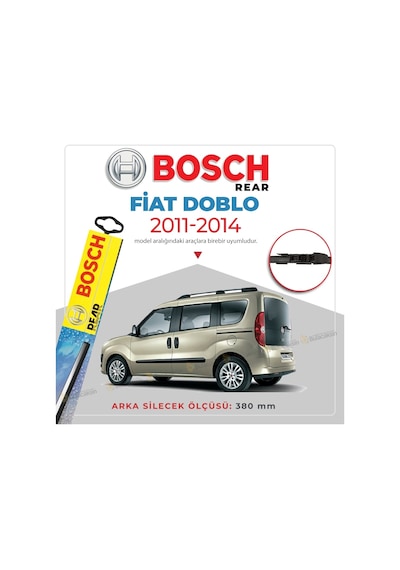 Fiat Doblo Arka Silecek 2011-2021 Bosch  Rear A381H
