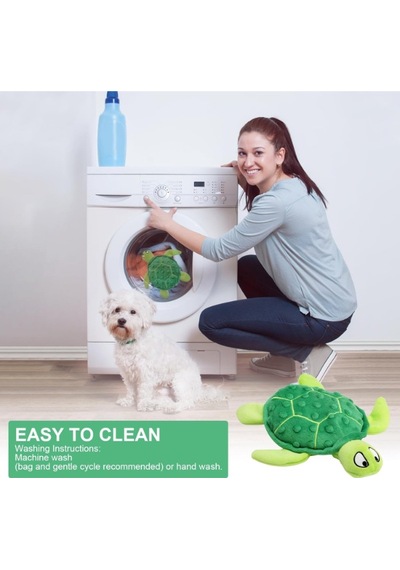 Hışırtlı Peluş Kaplumbağa Evcil Hayvan Oyuncağı Beyaz