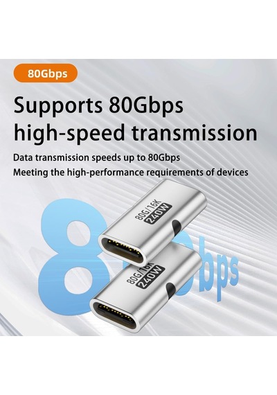 80gbps Usb-c Dişi - Dişi Adaptör, 240w Pd3.1 Hızlı Şarj, 16k 60hz Görüntü Aktarımı, Alüminyum Alaşımlı Tip-c Dişi Konnektör Uzatıcı - Siyah Otgff 80gbps Usb-c Dişi - Dişi Adaptör, 240w Pd3.1 Hızlı Şarj, 16k 60hz Görüntü Aktarımı, Alüminyum Alaşımlı Tip-c Dişi Konnektör Uzatıcı - Siyah Otgff
