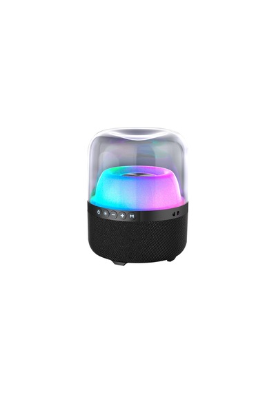 Lecoo RS19 Kablosuz 10W RGB Bluetooth/USB/AUX/SD Kart Taşınabilir Hoparlör Siyah
