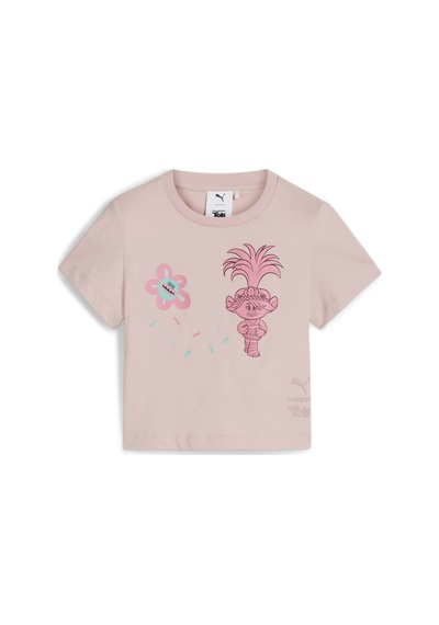 Puma X Trolls Çocuk Grafik Kısa Tişört 627386 49 Pembe