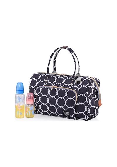 Lal Baby Baggage Bag Halkalı Siyah Omuz Askılı Anne Bebek Bakım Çantası Siyah