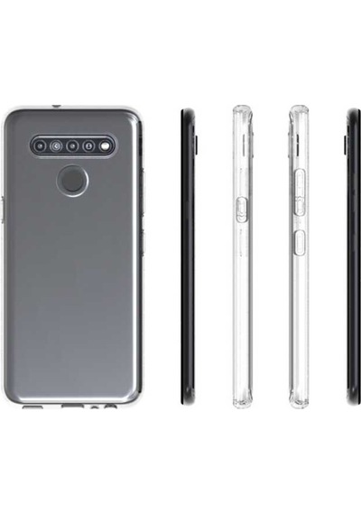LG Uyumlu K41S Kılıf Zore Şeffaf Ince Ve Esnek Süper Silikon Kılıf Renksiz