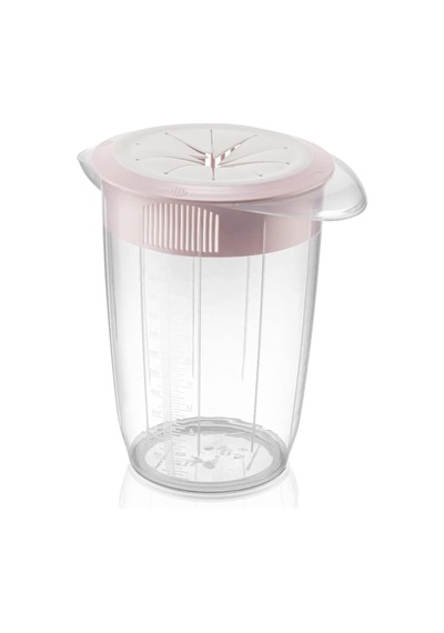 Deconox Kapaklı Mikser Blender Kabı 1 Litre Sıçratmayan Çırpma Mikser Kabı, Kapaklı Çırma Kabı Asorti