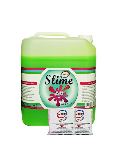 Lansy Zıp Zıp Oyun Jeli Fosforlu Yeşil 5 Kg+200 Gr Boraks