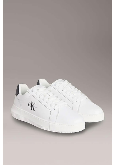 Calvin Klein Erkek Chunky Cupsole Sneaker Ayakkabı - Beyaz-8457 Bright White/black Calvin Klein Erkek Chunky Cupsole Sneaker Ayakkabı - Beyaz-8457 Bright White/black