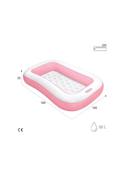 Intex 58423 Pembe Havuz 166 Cm X 100 Cm, Su Sporları, Plaj Malzem Çok Renkli