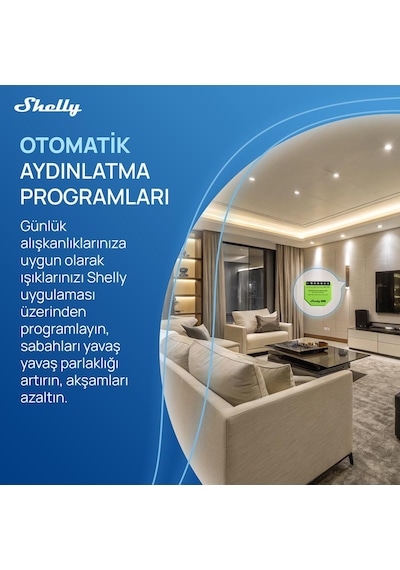 Shelly Dimmer Gen3 Akıllı Led Dimmer Kontrol Rölesi