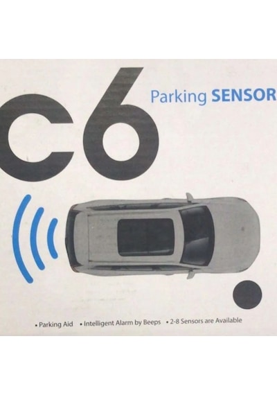Oto Araç Geri Park Sensörü 12v Bip Bip Ses İkazlı 4 Gözlü 22mm Siyah C6 1 Adet