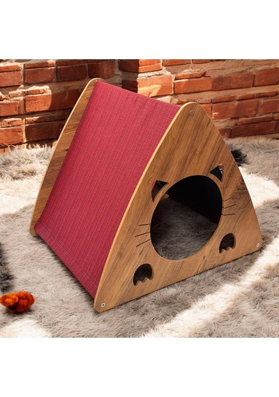 Ed Pet Dizayn Efes Kedi Köpek Evi . Şık Tasarım Atlantik Çam