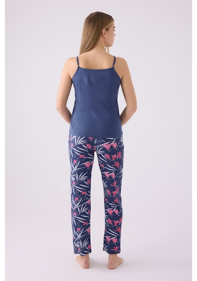 Pierre Cardin Kadın Mavi Pijama Takımı Pc8904-s-v1 Mavi