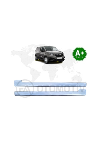 Opel Combo Panelvan Krom Sürgü Çıtası 2 Parça 2019 Model Ve Sonrası