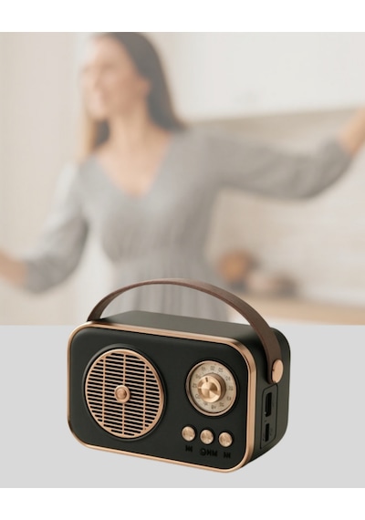 Retro - 87 - Bluetooth Radyo Nostaljik Tasarım, Tf Kart Ve - Csmo-tex - Usb Destekli