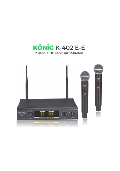 König K-402 Ee İki El Telsiz Mikrofonu
