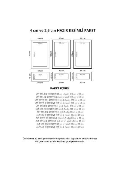 Diecor Boyanabilir Dekoratif Özel Hazır Kesim 4 Cm Ve 2.5 Cm Duvar Çıtası Bej 2-4 Cm Model:xa06