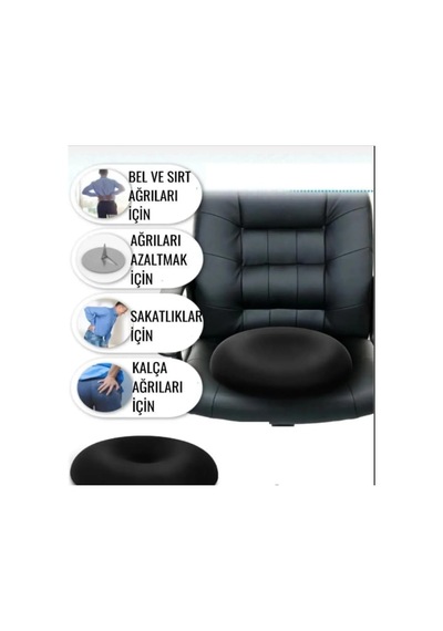 Oturma Simidi Koltuk Minderi Yastığı Yuvarlak Oturma Simidi 43x43 Çok Renkli