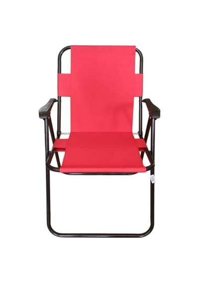 Plastik Kollu Katlanir 2 Li Piknik Ve Kamp Sandalyesi Kirmizi 46,5x40,5x41 Cm Sirt 57x55x81 Cm Kırmızı