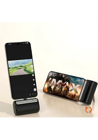 Powerbank 10.000 Mah Mini Hızlı Şarj Typ-c Ve Apple Uyumlu İphone Uyumlu Siyah
