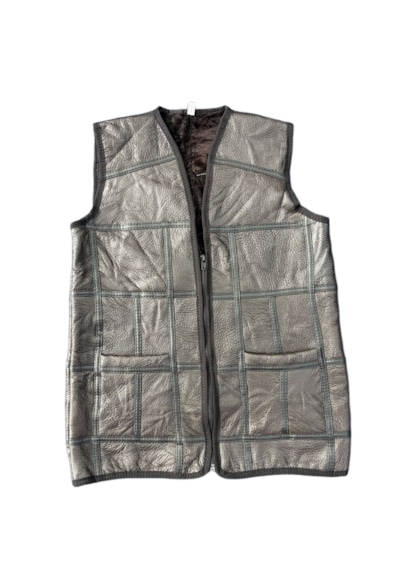 Ln Leather Özel Üretim Patchwork -süet Gerçek Deri Çocuk Yelek 5-6 Yaş Koyu Kahverengi Ln Leather Özel Üretim Patchwork -süet Gerçek Deri Çocuk Yelek 5-6 Yaş Koyu Kahverengi