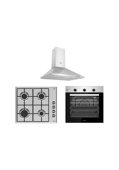 Tommatech TT100 TAF6006ISM + TAO6007IM + TDP6001IM Inox Ankastre Set