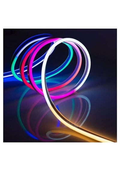 Ct-4567 Pixel Neon Led Set 5 Metre - Rgb Kumandalı Esnek Şerit Led Çok Renkli Rgb