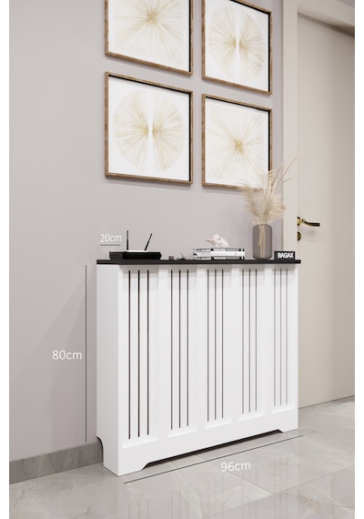 Dekoratif Petek Dolabı Kalorifer Peteği Kapatma Ünitesi Modern Tasarım İç Ölçü 96 Cm Dış Ölçü 100 Cm Petek 96 Beyaz Üstü Siyah D2 Dekoratif Petek Dolabı Kalorifer Peteği Kapatma Ünitesi Modern Tasarım İç Ölçü 96 Cm Dış Ölçü 100 Cm Petek 96 Beyaz Üstü Siyah D2
