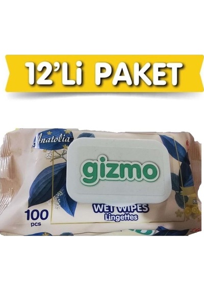 Gizmo Islak Mendil 12 X 100 Yaprak