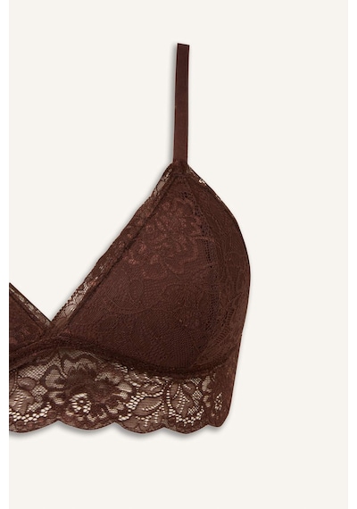 Defacto Dantelli Kaplı Pedli Balensiz Bralet D7843ax26spbn318 Kahve-bn318