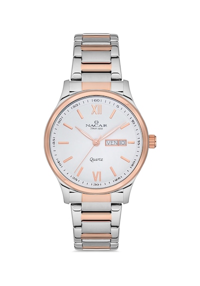 Nacar Çift Saati Gümüş - Rose Gold